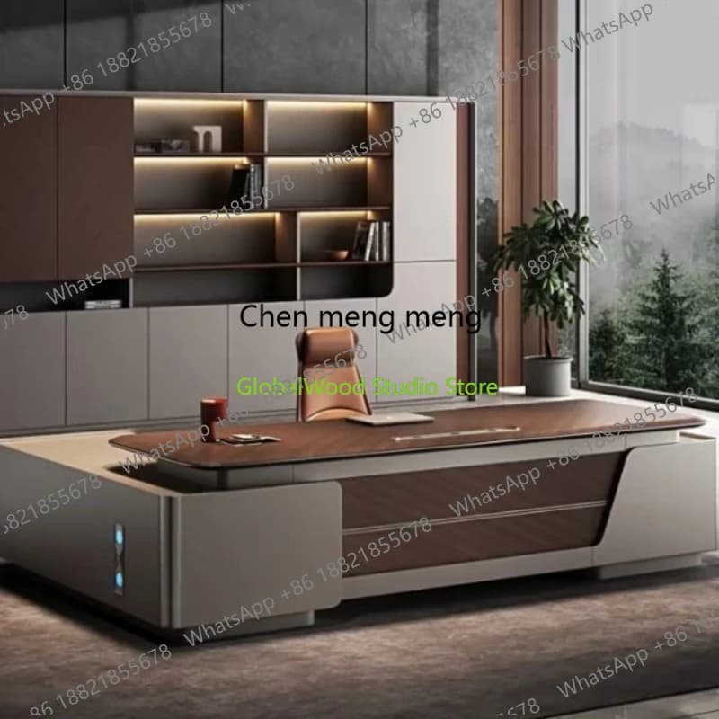 Tavoli Elevabili Boss Table L, Scrivania Pieghevole Elettrica Regolabile, Scrivanie da Gaming, Scrivanie per Ufficio Stile Mid-century