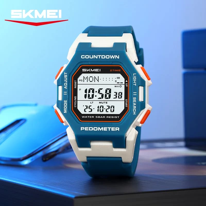 SKMEI 2596 Nuovo Orologio Elettronico da Uomo, Sveglia alla Moda, Calendario, Cronografo, Orologio Digitale Luminoso per Uomo, reloj hombre