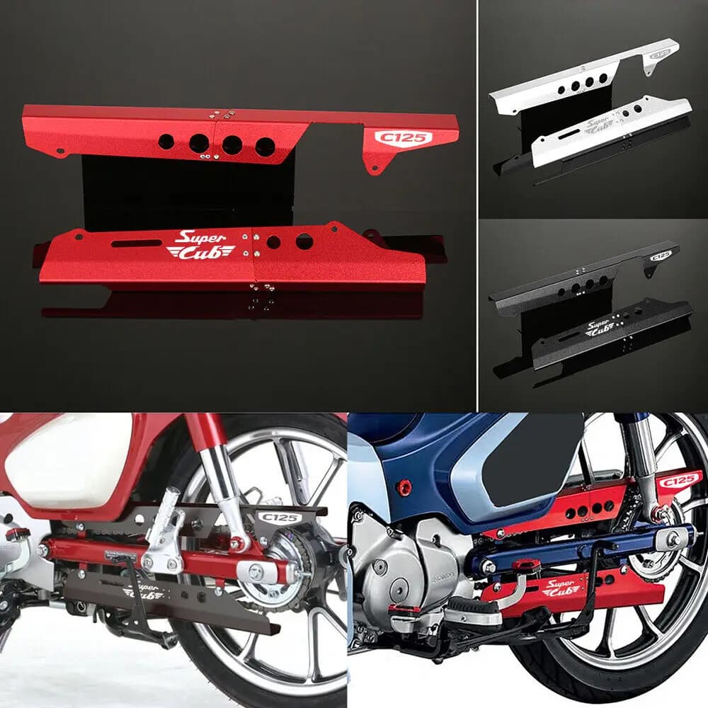 Per Honda C125 Super Cub 2018-2024 Accessori Moto Cintura Posteriore Catena di Copertura Pignone Guard Protector Parafango