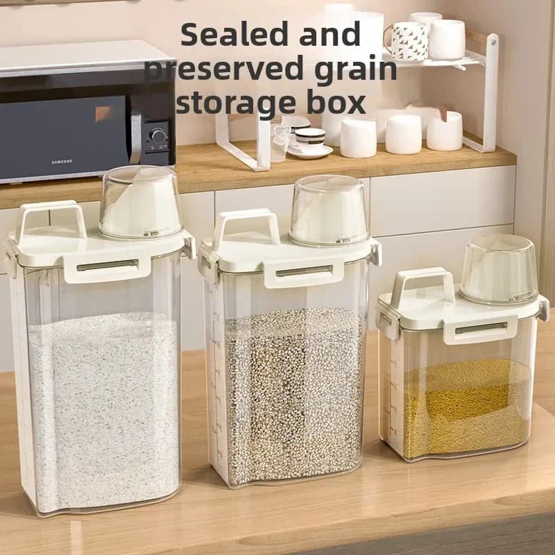 Outdoor Camping, Sealed Rice Bucket, Hand-Held, Insect Proof, Moisture-Proof, Picnic, Miscellaneous Grain Storage And Storage