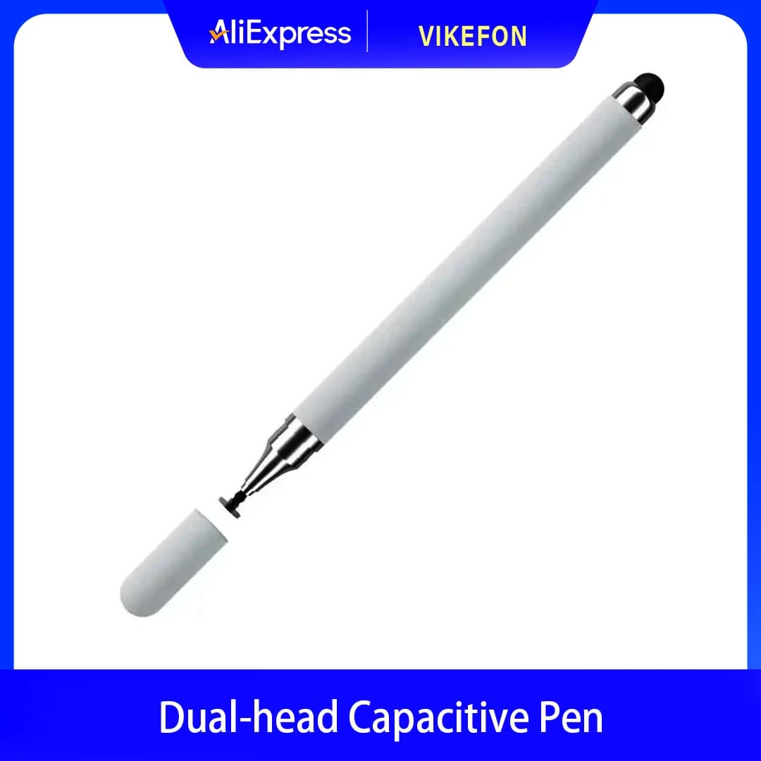 Dual-head Capacitive Pen Disc Silicone Head Dual-purpose Stylus PaintingOffice Retouching Mobile Phone Tablet Pen Capacitive Pen