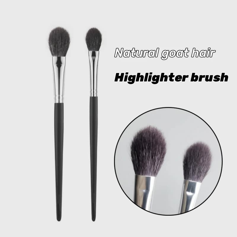 New brush for makeup highlighter tools for beauty cosmetics in natural goat hair