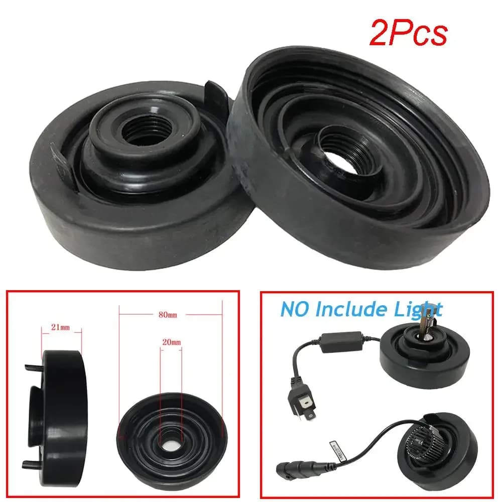 80mm Car Headlight bulb Dust Cover 80mm Retrofitting Soft rubber waterproof cap for installation HID xenon lamp for LED headlights