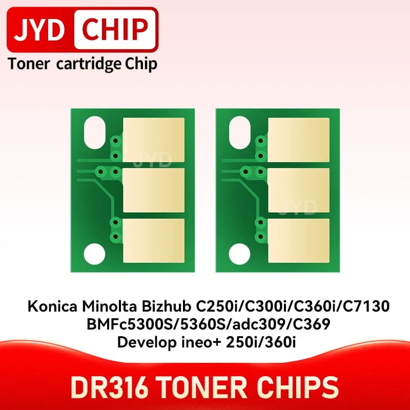 DR316 DR 316 Drum Chip for Konica Minolta bizhub C250i C300i C360i TN 328 AAV70RD AAV70TD DR316K Image Unit Reset Chip 90K 120K