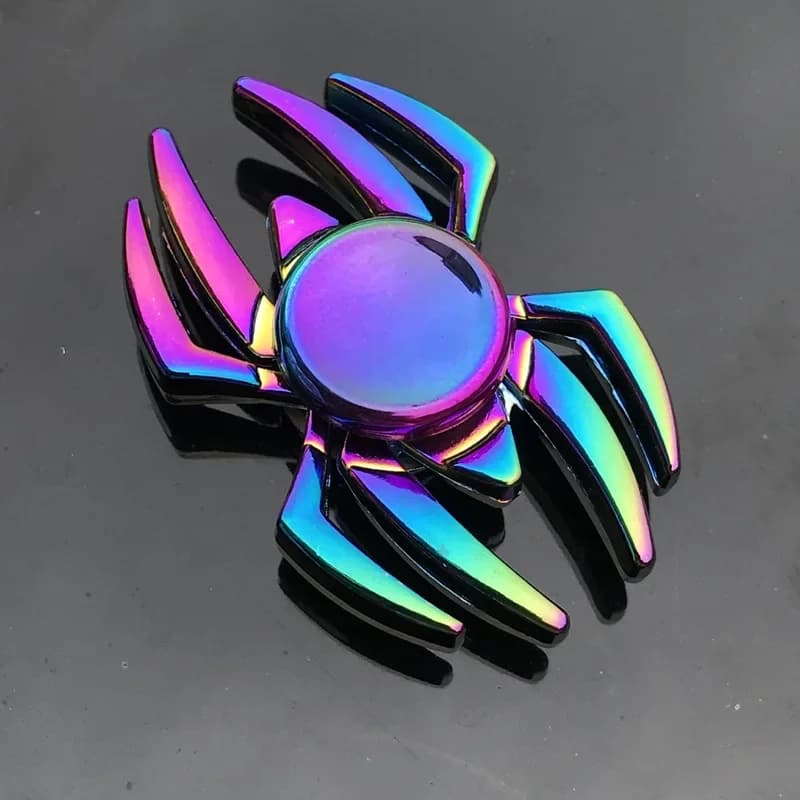 Finger Spinner Office Ansia Sollievo dallo stress Giroscopio Fiore / Torre / Spider Spinner a mano in metallo Tri Spinner Modello