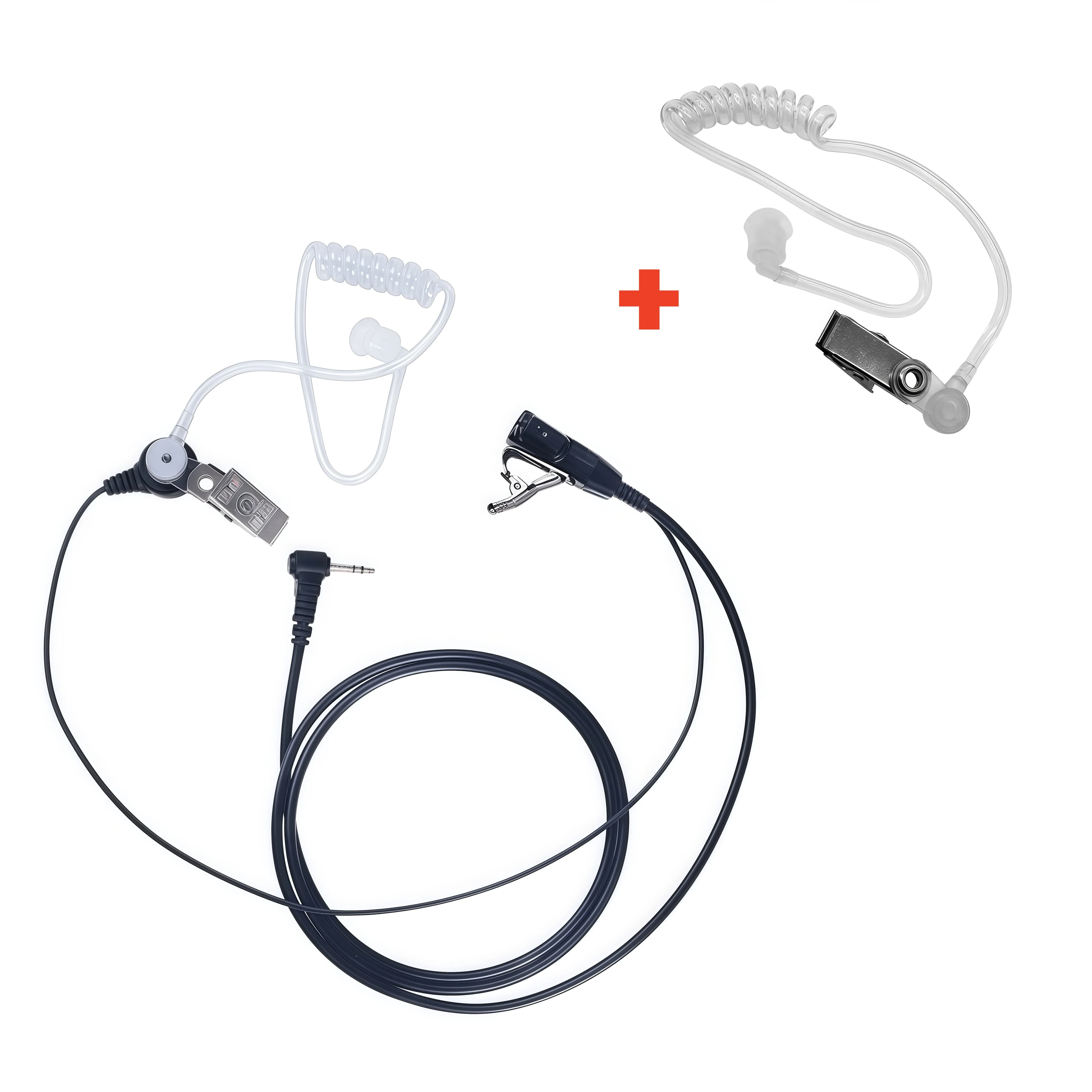 Auricolare con Tubo Acustico 1Pin 2.5mm per Walkie Talkie con Microfono PTT Compatibile con Motorola Talkabout MH230R