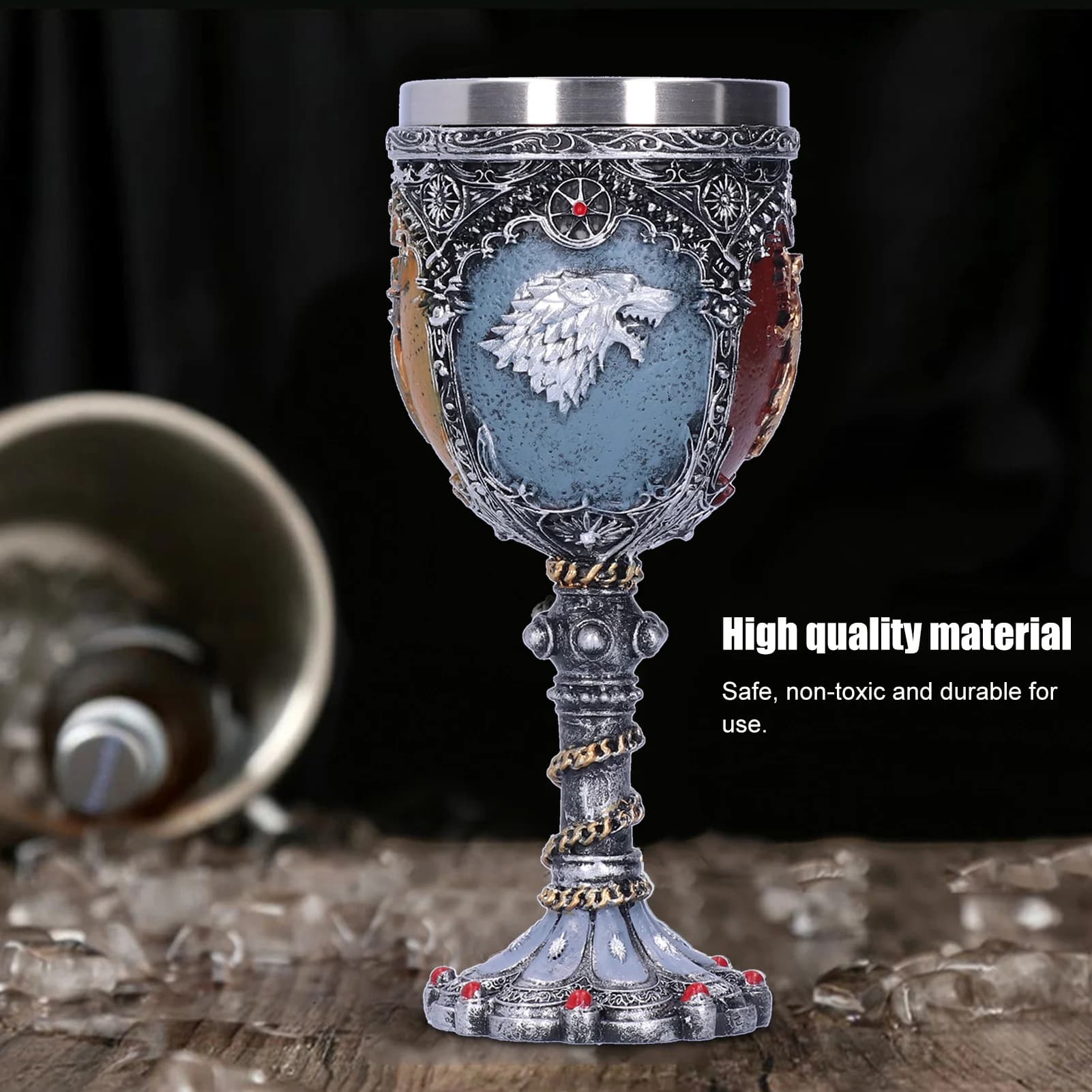 Tazza da birra con motivo unico, tazza d'acqua, calice da vino, tazza da whisky per forniture per feste da bar di Halloween