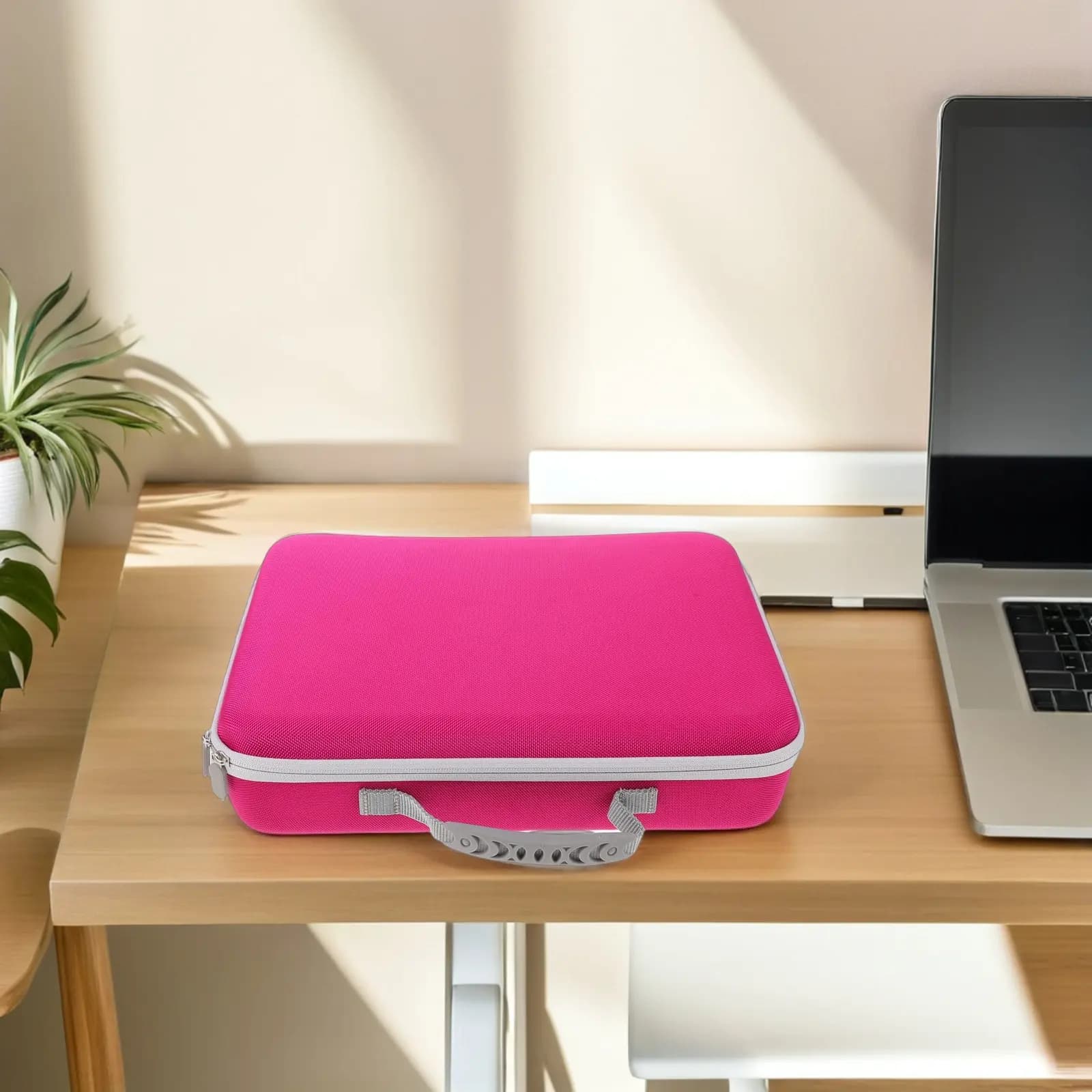 Bag for hair dryer, portable travel bag for hairstyle tools, compact protective bag with inner compartment, elegant