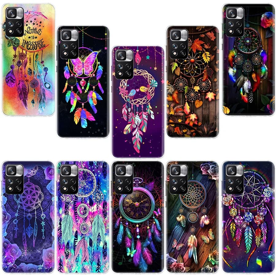 Advanced Rainbow Dream Catcher Phone Case For Xiaomi Redmi Note 14 Pro 12 Plus 12S 10 11 Pro 4G 5G 9T 9S 8T 10S 11T 11S 11E 9 8