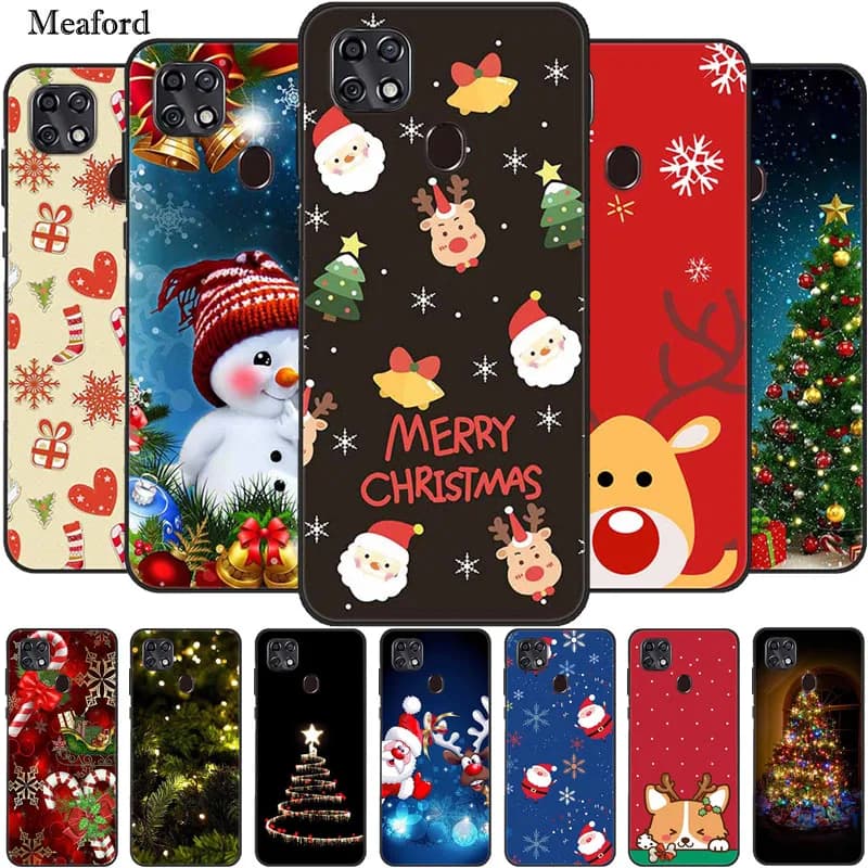 Per ZTE Blade 20 Smart Case Christmas TPU Cover posteriore in silicone morbido custodia per telefono per ZTE Blade 10 Smart V1050 Coque Blade20 Funda