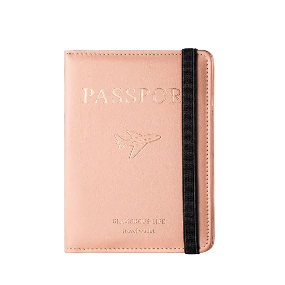 Porta passaporto RFID multifunzione Porta documenti ultrasottile Custodia per passaporto da viaggio Borsa per passaporto in pelle da viaggio