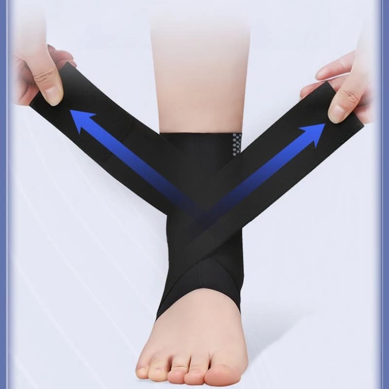 Supporto per tutore per caviglia dal design giapponese Recupero professionale delle infortuni Protezione sportiva Materiale in lycra Protezione per caviglia per adulti unisex