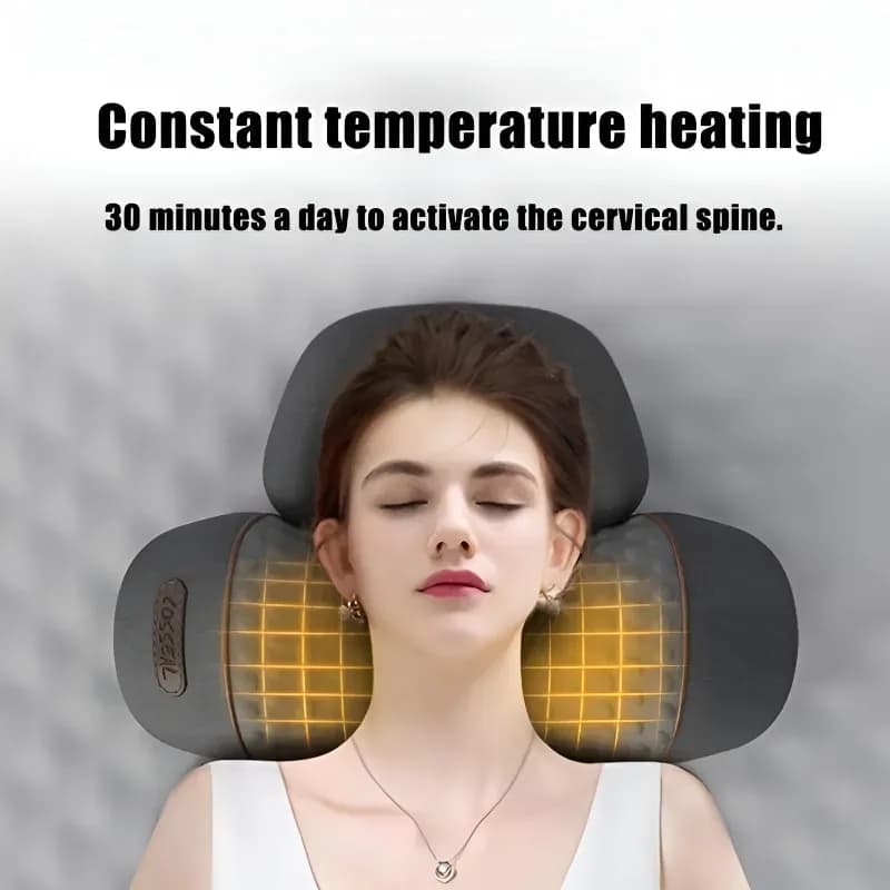 Callixethera Pillow Massage Neck Hump, Callixethera 3-in-1 Heated Pillow Traction Massager, Memory Foam Pillows