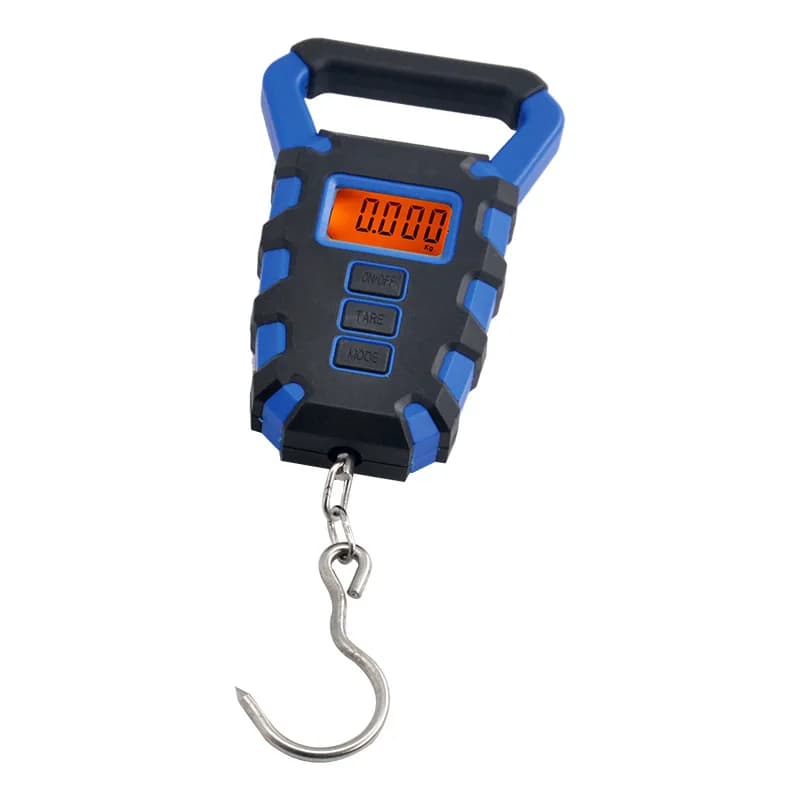 50kg Portable Hanging Electronic Scale Waterproof Backplate Handheld Luggage Scale for Fishing Grocery Weighing