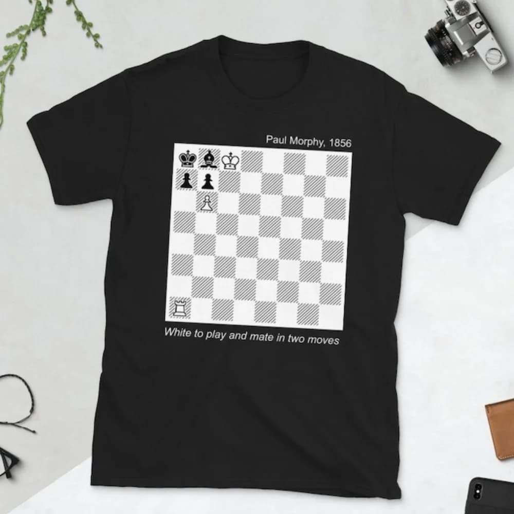 Gioco di scacchi vintage Puzzle T-shirt Scacchiera Grafica stampata Maglietta Uomo Donna Moda Girocollo in cotone Tee Tops Regalo per giocatore di scacchi