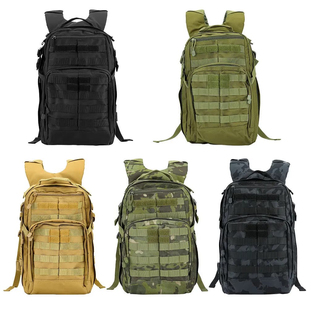 25L Tactical Assault Backpack Classic 12-hour Outdoor Camouflage Sports Backpack Wear-Resistant Oxford Cloth
