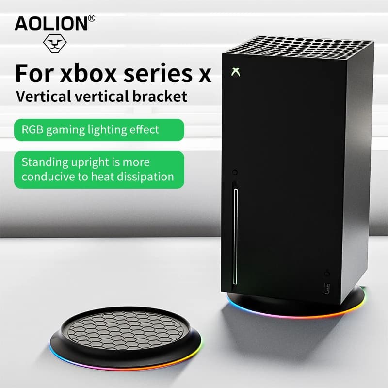 NUOVO supporto per supporto di raffreddamento verticale per console XBOX serie X Staffa di supporto base RGB per accessori per console host Xbox
