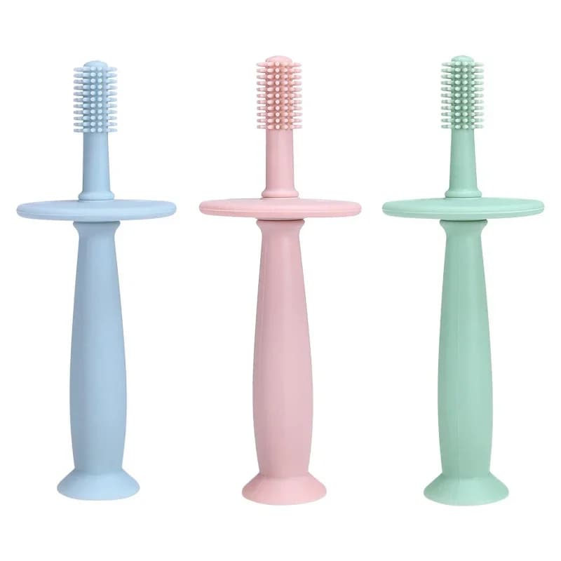 1pc Spazzolino da denti per bambini Bambini Spazzolino da denti per bambini a forma di U da 360 gradi Spazzolino da denti in silicone morbido per bambini Denti per bambini Pulizia dell'igiene orale