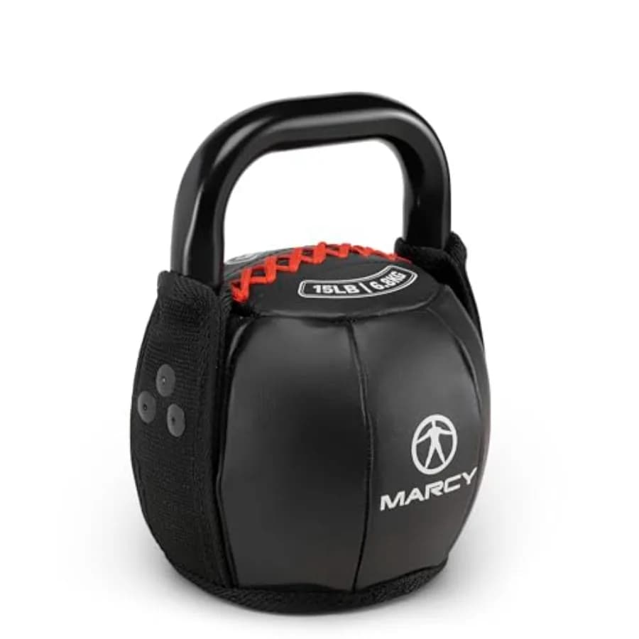 Strength Training Soft Kettlebell with Handle for Weightlifting, Conditioning, Strength and core Training 15lb