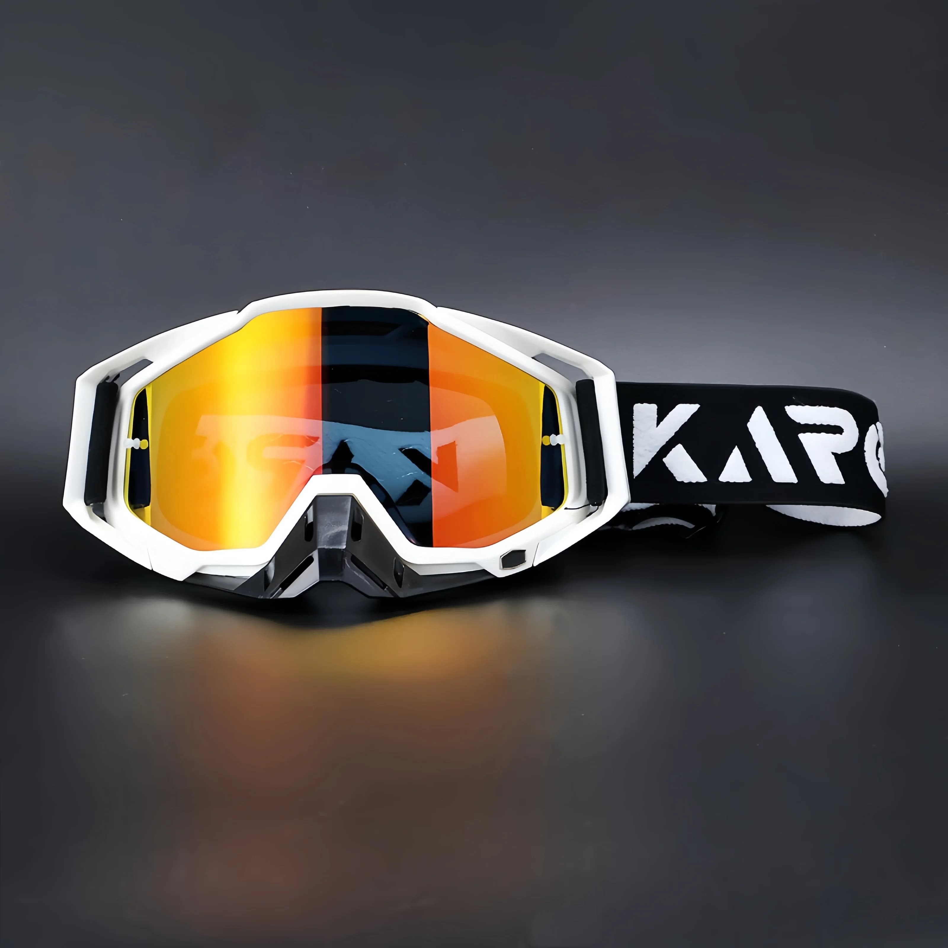 Occhiali da Moto Karos UV400 Antivento, Occhiali da Sole per Corse Fuoristrada, Protezione per MTB ATV Sci, Regalo K336