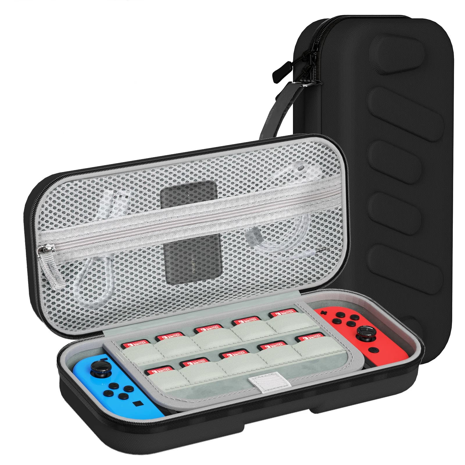 Custodia Rigida Compatibile con NS Switch/OLED - Per Console e Accessori, Borsa da Viaggio Portatile con Guscio Rigido