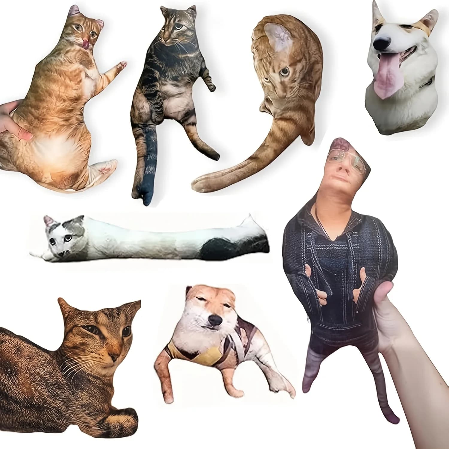 Cuscino per animali personalizzato Stampa animalier fronte-retro fai-da-te, mini cuscino per cani e gatti in poliestere, perfetto per divano sedia, decorazione della camera da letto dell'auto