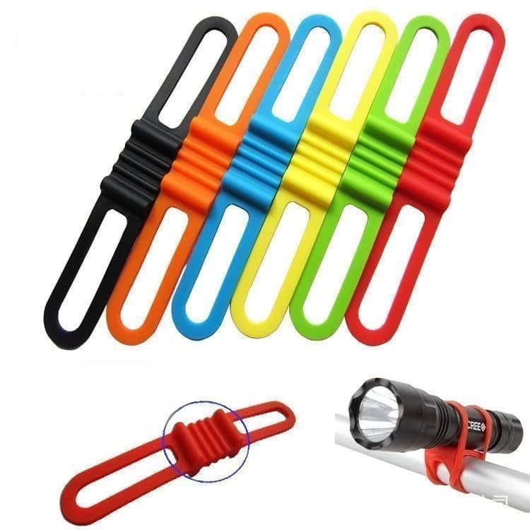 2 accessori per biciclette, fascette in silicone, parti di ricambio, cinghie, corde di tensione per fuoristrada