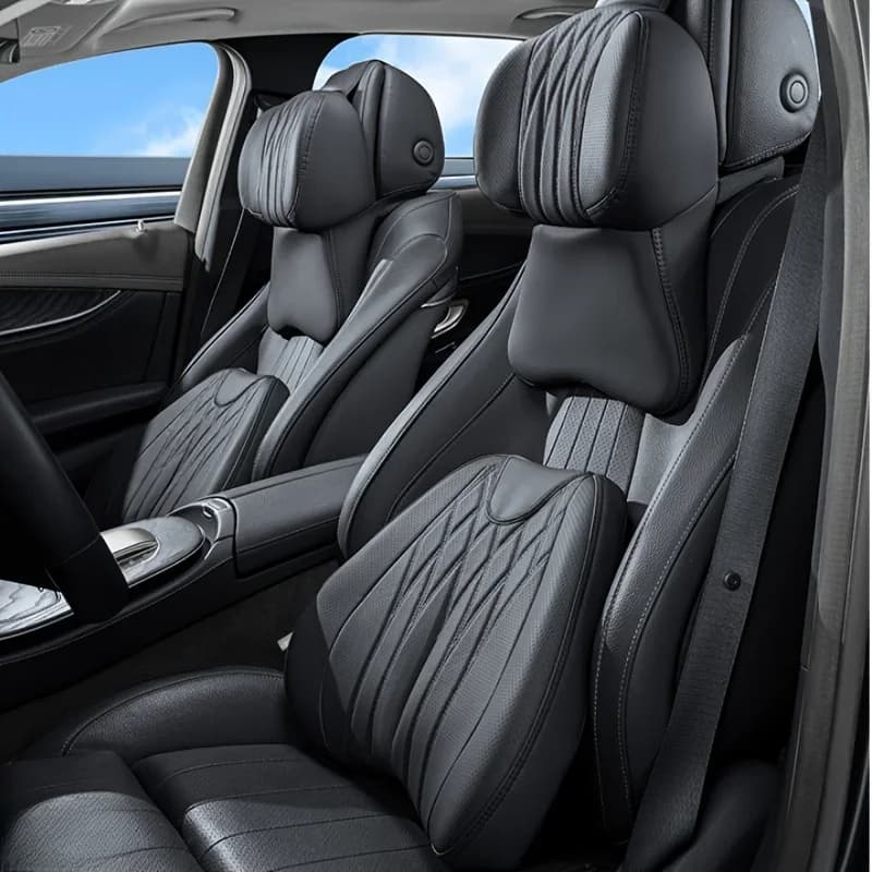 Supporto per la schiena lombare per auto Poggiatesta Cuscino per il collo Cuscino lombare in memory foam Cuscini per il collo morbidi universali Cuscino per auto