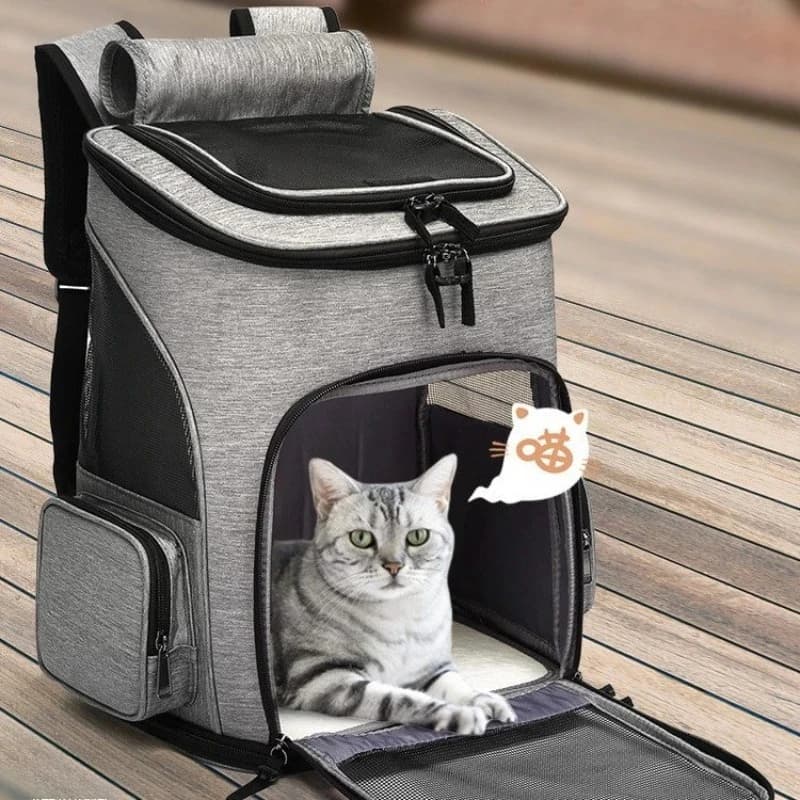 Breathable Expandable Foldable Large Capacity Creative Pet Carrier Backpack Travel Transport Bag for Cats Dogs