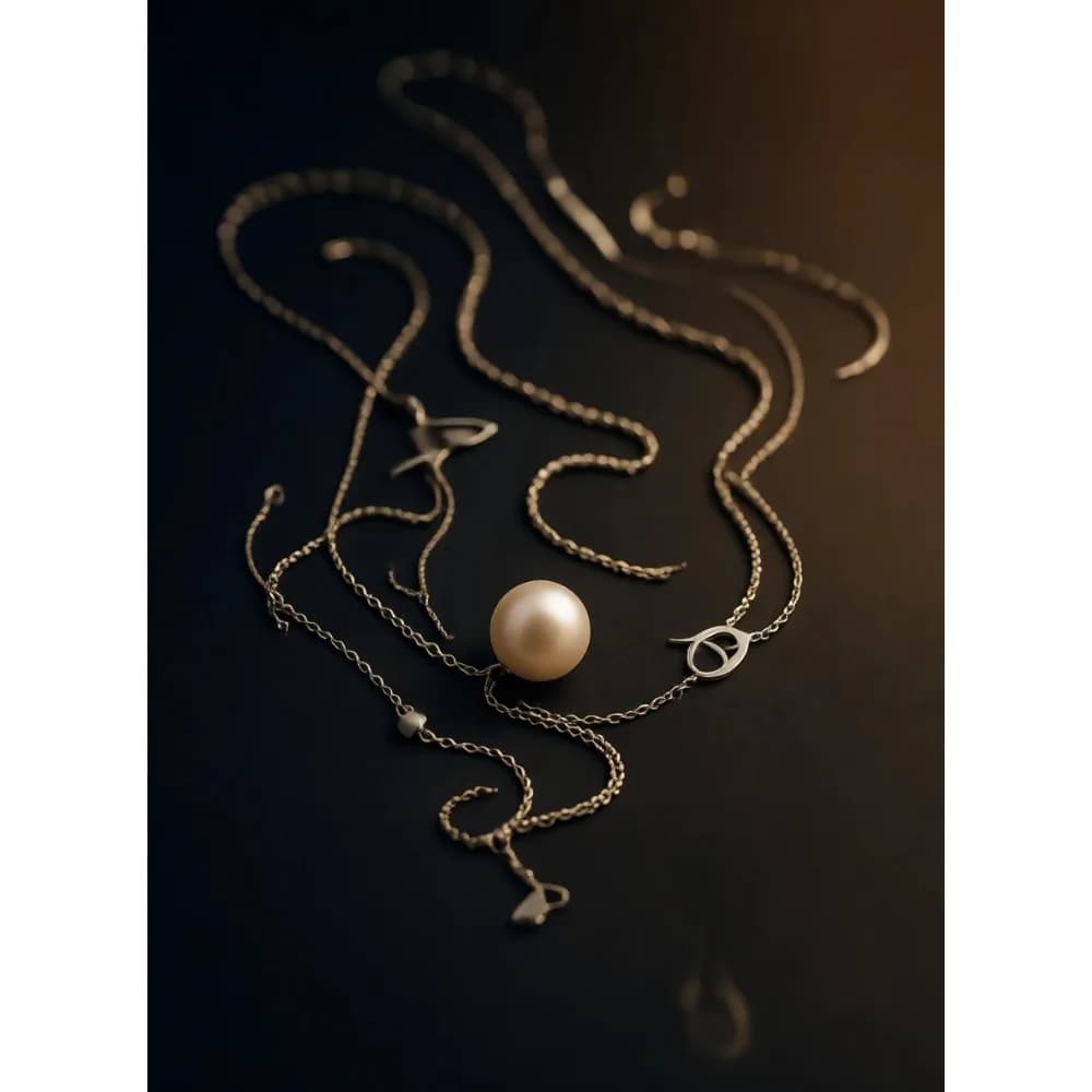 10 Pezzi Collana Lunga con Ciondolo a Barra Lunare, Triangolo, Nappa e Lucchetto, Catena a Y, Girocollo per Donna e Uomo, Oro Argento