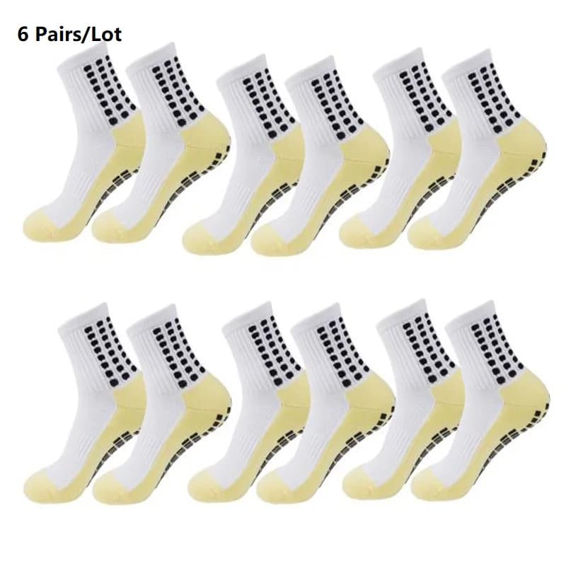 1 pairs/6 pairs of football socks men's sports socks football socks with silicone background anti-slip rugby tennis volleyball women's yoga socks