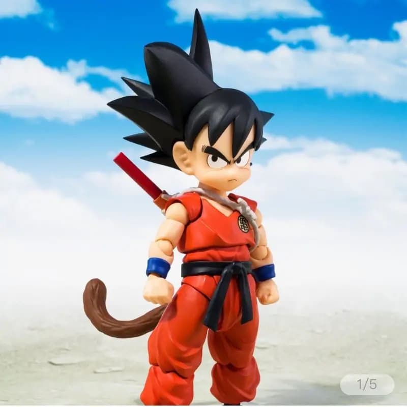 Action Figure SHF Dragon Ball Son Goku, Goku Innocente da Bambino, Statuetta Anime Articolata 12cm, Modellino da Collezione in PVC