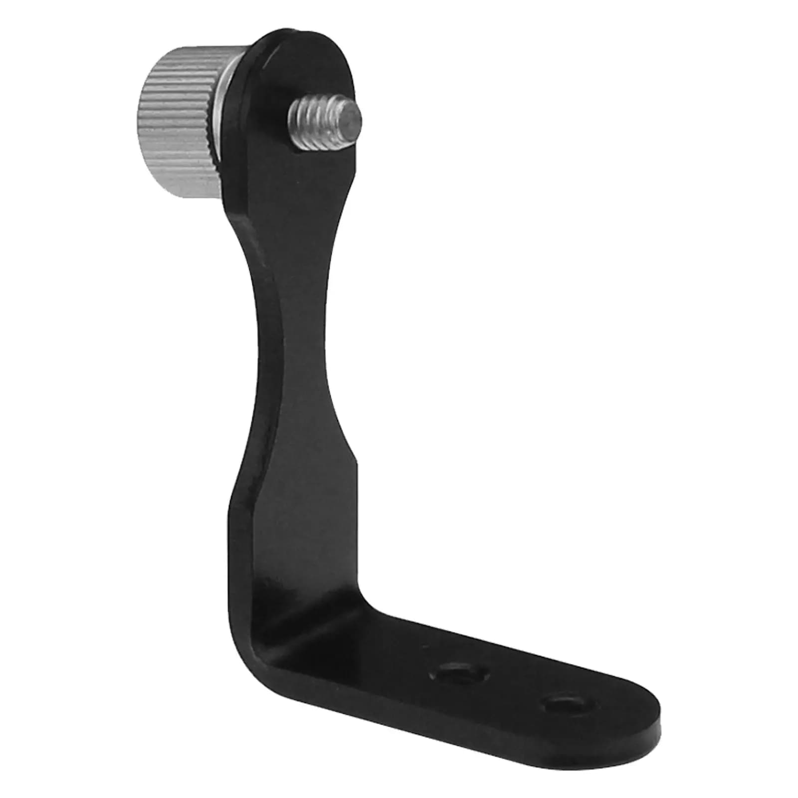Supporto per Binocolo e Telescopio in Metallo Nero con Adattatore a L Dedicato Compatibile con Connettore per Treppiede per Visione Stabile