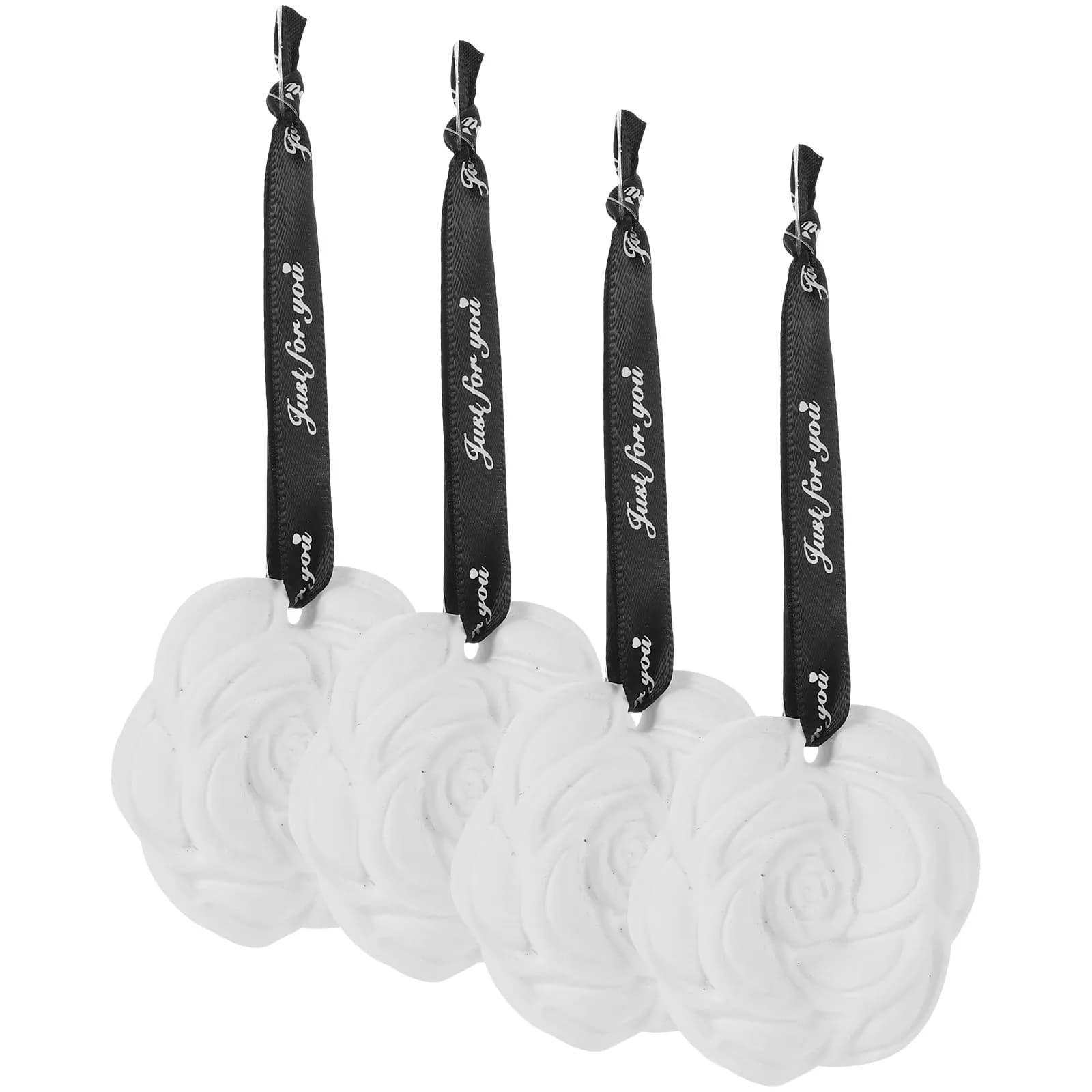 Set di 4 Deodoranti per Ambienti Artigianali a Forma di Fiore per Armadi, Cassetti, Auto e Decorazione Domestica