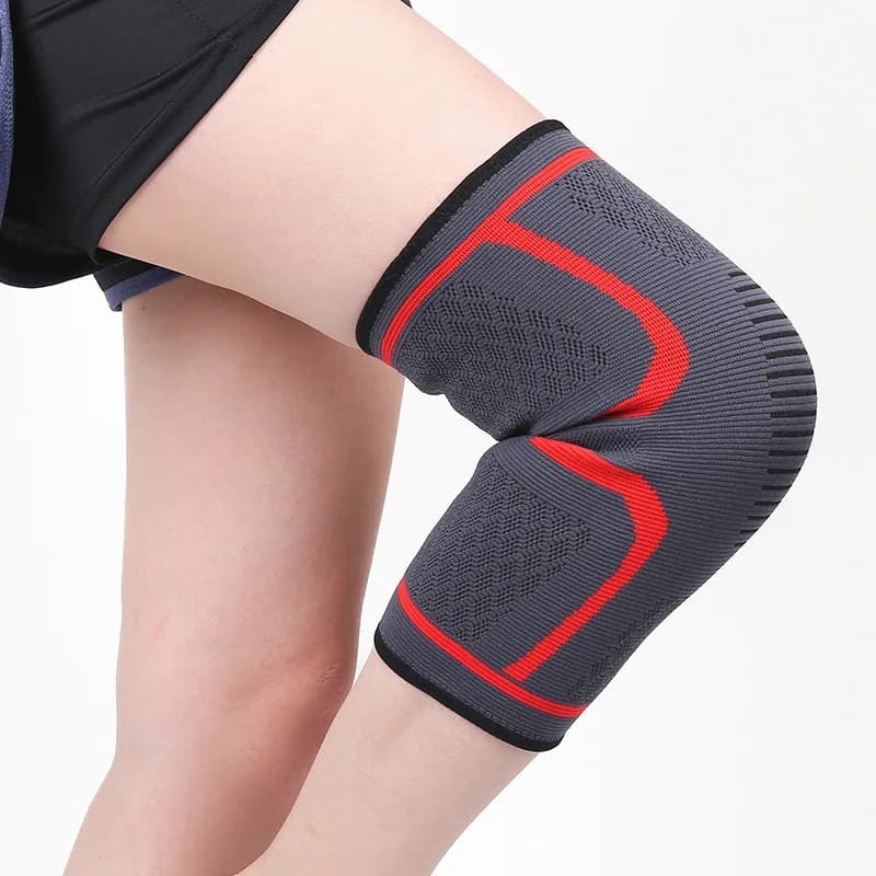 1PC Men Fitness Running Cycling Knee Support Braces Elastic Nylon Sport Compression Knee Pad Sleeve for Basketball Volleyball