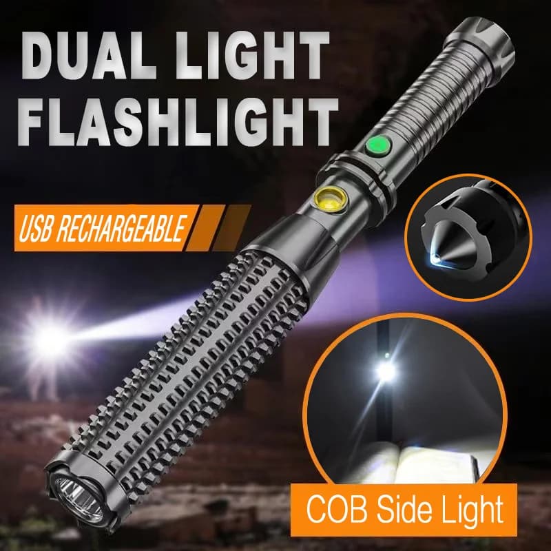 Mazza da baseball LED Torcia per autodifesa Zoom telescopico Torcia di emergenza con mazza per autodifesa super luminosa