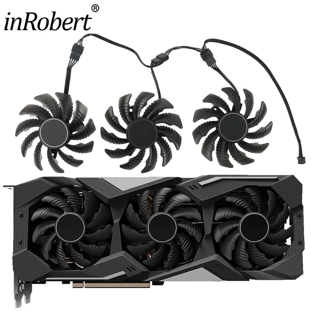 Nuovo 78MM Ventola di Raffreddamento di Ricambio Per Gigabyte GeForce GTX 1660Ti 1660 SUPER GAMING Grafica Video Auto di Raffreddamento PLD08010S12HH