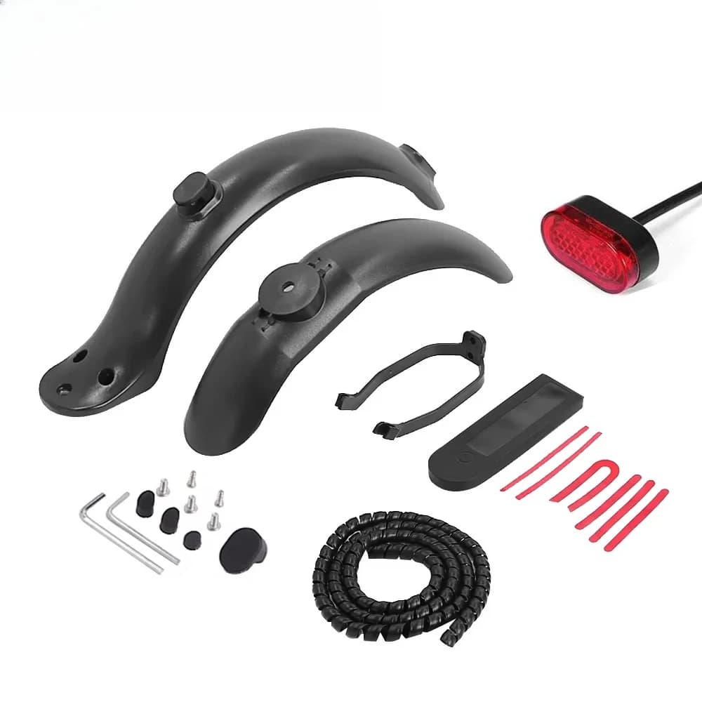 Per Xiaomi M365 1S Pro Anteriore Parafango Posteriore Avvolgimento Cavo di Protezione Spiral Wire Winder Scooter Elettrico Parafango Fanale Posteriore Parti