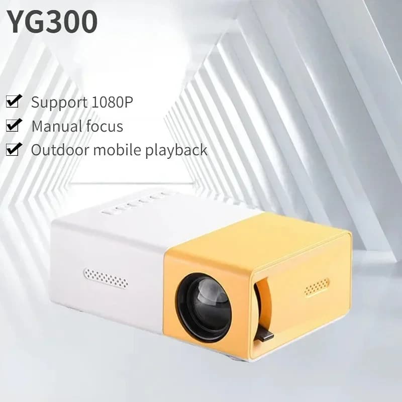 YG300 Mini Proiettore Proiettore Portatile Wifi Smart 1280 720P Full HD Ufficio Home Theater Video Mini Proiettore Proiezione Mobile