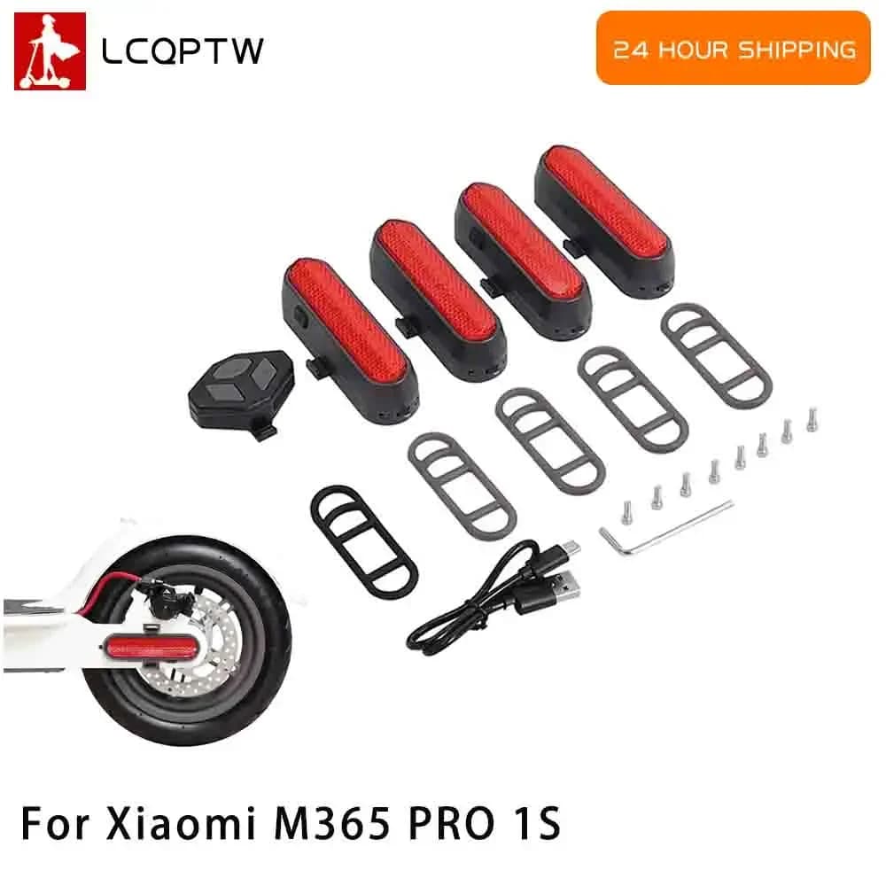 Indicatore di direzione LED Avvertimento Indicatore di direzione di sicurezza Telecomando intelligente per parte scooter elettrico Xiaomi M365 1S Pro
