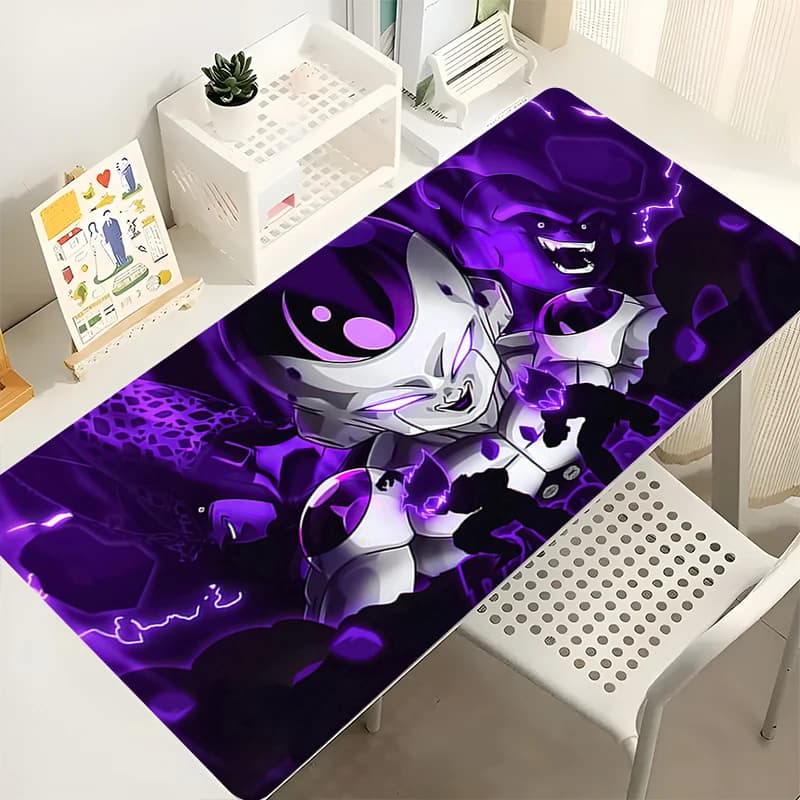 Tappetino per mouse Laptop Armadietto da ufficio Tappetino per tastiera Tappetino per scrivania da gioco Tappetino per mouse grande Dragon Ball Frieza HD Tappetino esteso in gomma antiscivolo