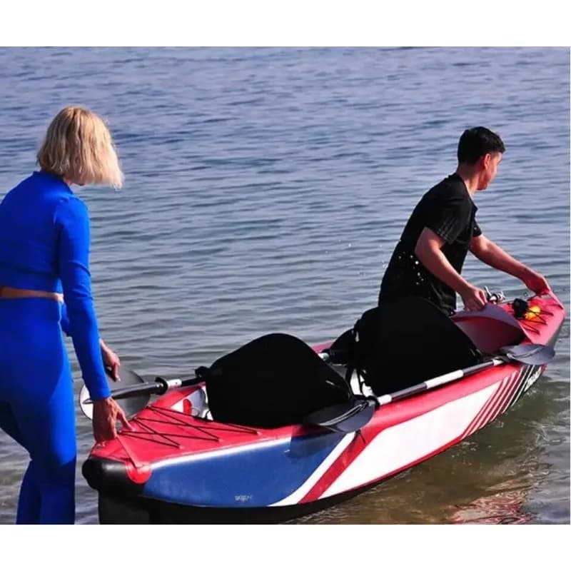 High Pressure Ocean Sea Lake Fishing Kayak Boat Inflatable Drop Stitch Kayak with Paddle seat