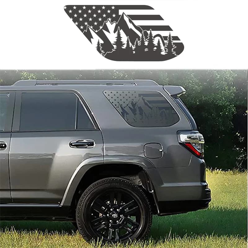 Finestra laterale dell'auto bandiera americana deep forest decoration sticker cover sticker per 4RUNNER accessori esterni adesivo per auto