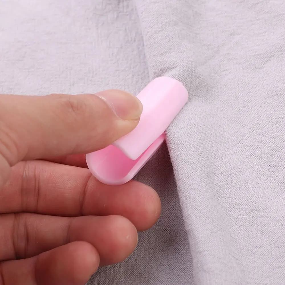 12 pezzi trasparenti antiscivolo copriletto morsetto trapunta fissaggio fibbia clip per lenzuolo clip invisibile
