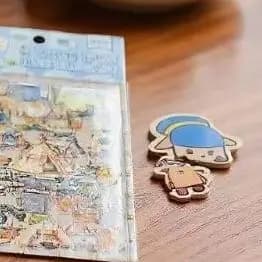 Confezione di adesivi per alimenti da dessert, 4 fogli/borsa, adesivi piatti per scrapbook, pianificatore fai da te, custodia per telefono, decorazione per notebook