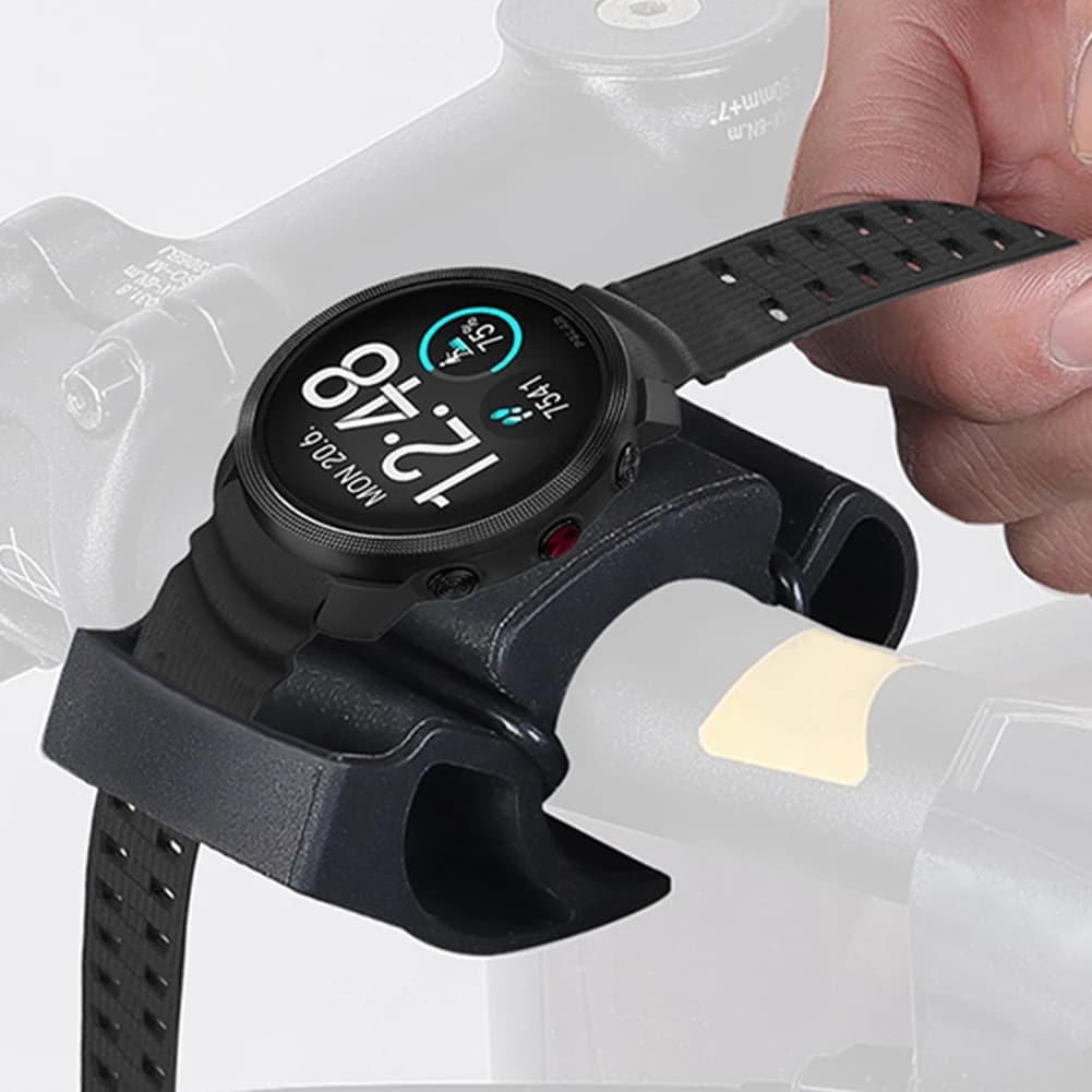 Silicone Bicycle Watch Support, Cycling Speedometer Support, TOMTOM/TICWATCH/SUUNTO Watches Smartwatch Support