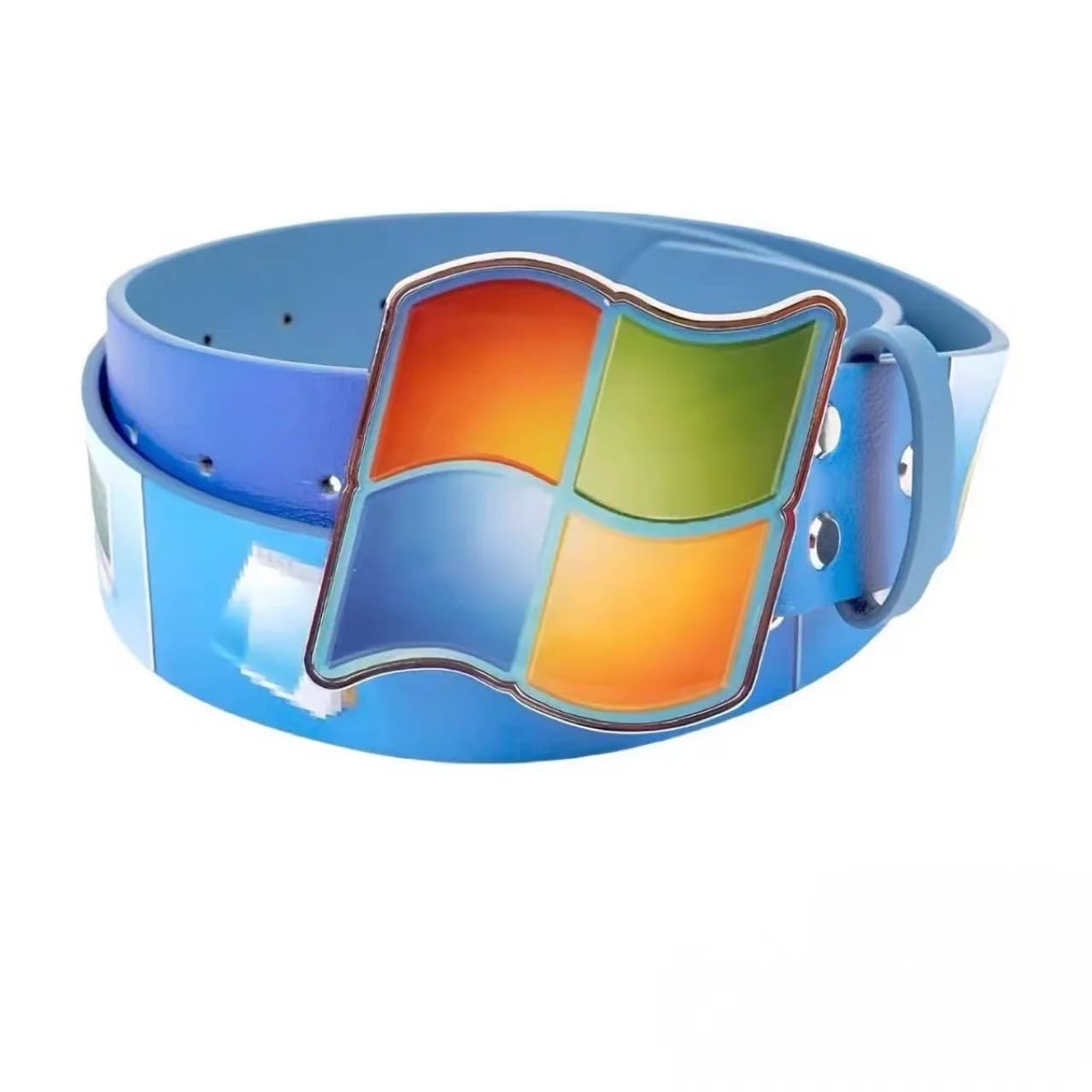 Vintage Design Y2k Windows Logo Belt, Innovative Creative Personality, High-end Belt For Men And Women, Punk Role-playing Part