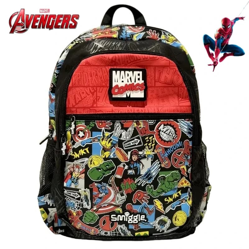Zaino Studentesco Marvel SpiderMan Anime Cartoon Carino Creativo Personalizzato Unisex Borsa a Doppia Tracolla per Viaggio e Regalo