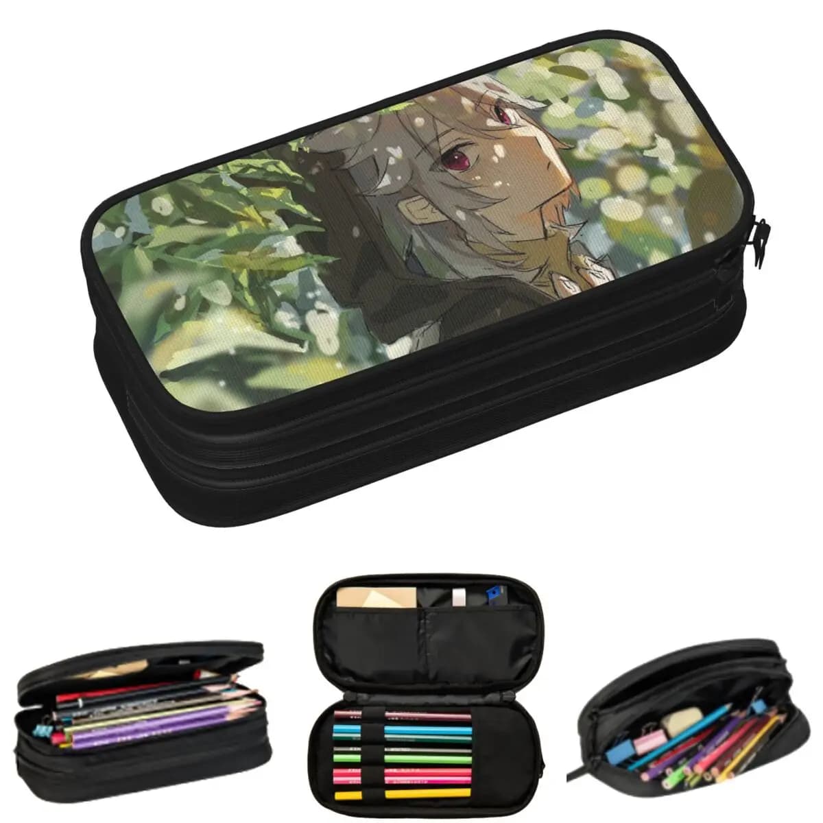 Astuccio per matite Razor Game Genshin Impact Anime, regalo per studenti, portapenne, borsa per matite, astuccio di grande capacità