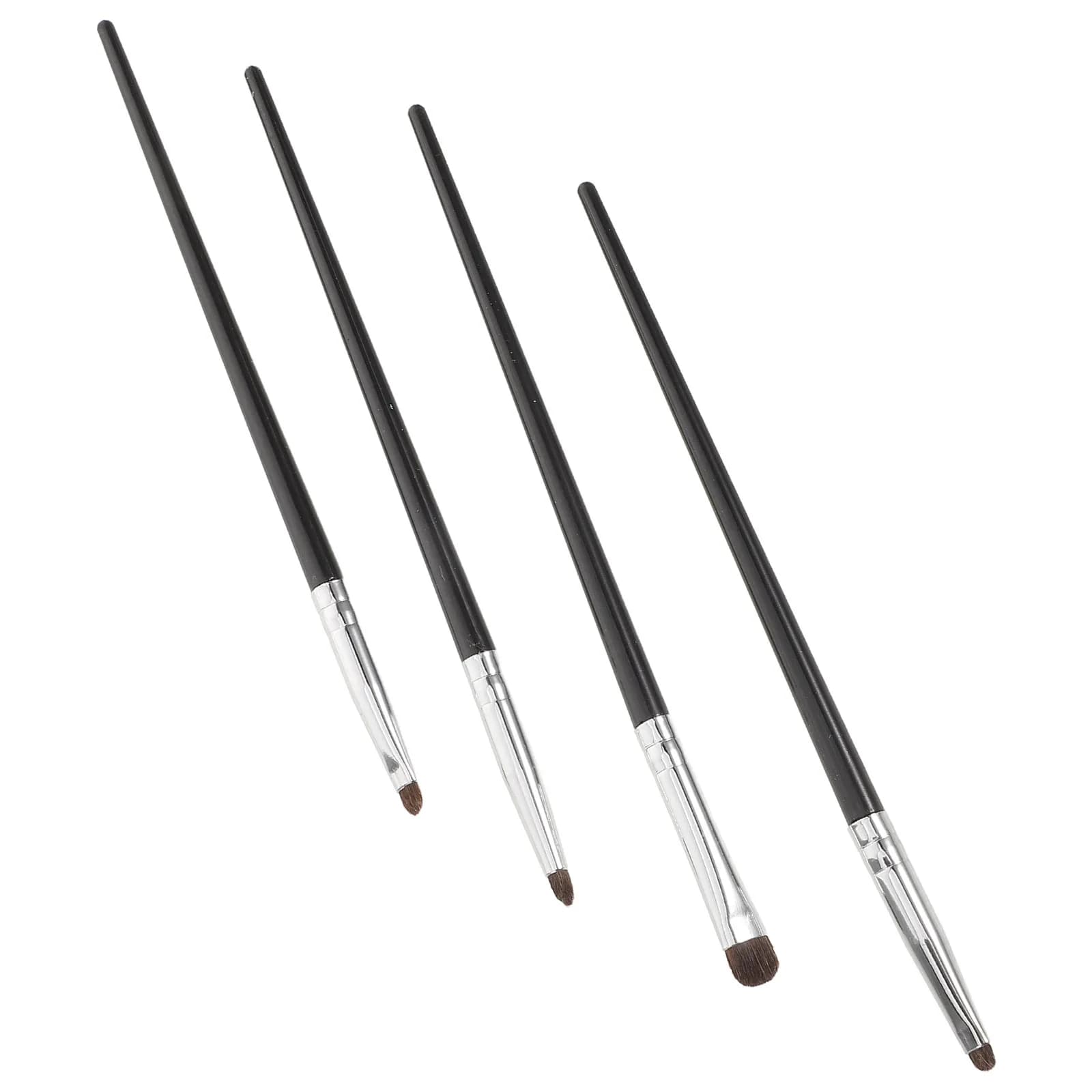 Set di 4 Pennelli Professionali per Trucco Occhi, Pennello Piccolo per Ombretto, Kit di Pennelli per Dettagli e Sfumature per Artisti e Appassionati di Bellezza